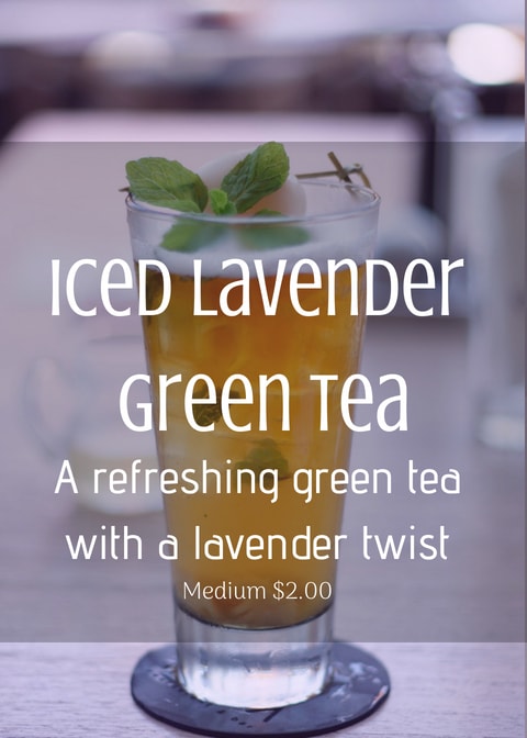 Iced Lavender Green Tea