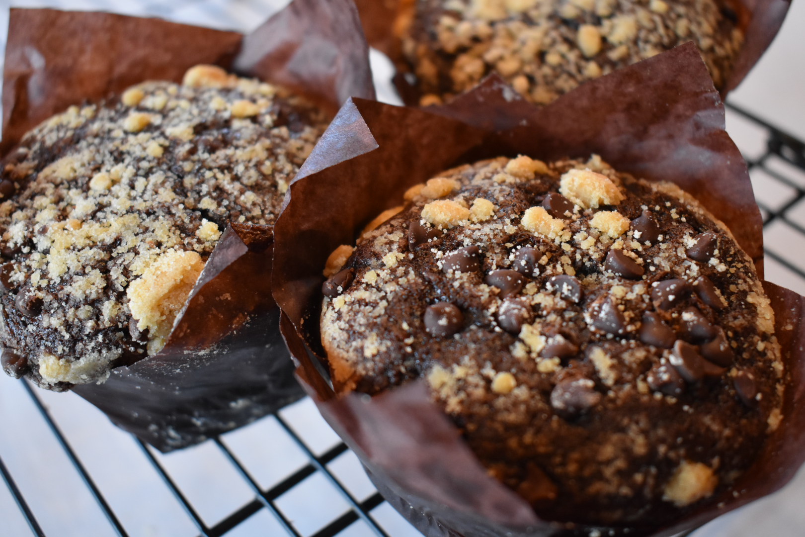 Chocolate Muffins - Espresso Evergreen Baked Goods