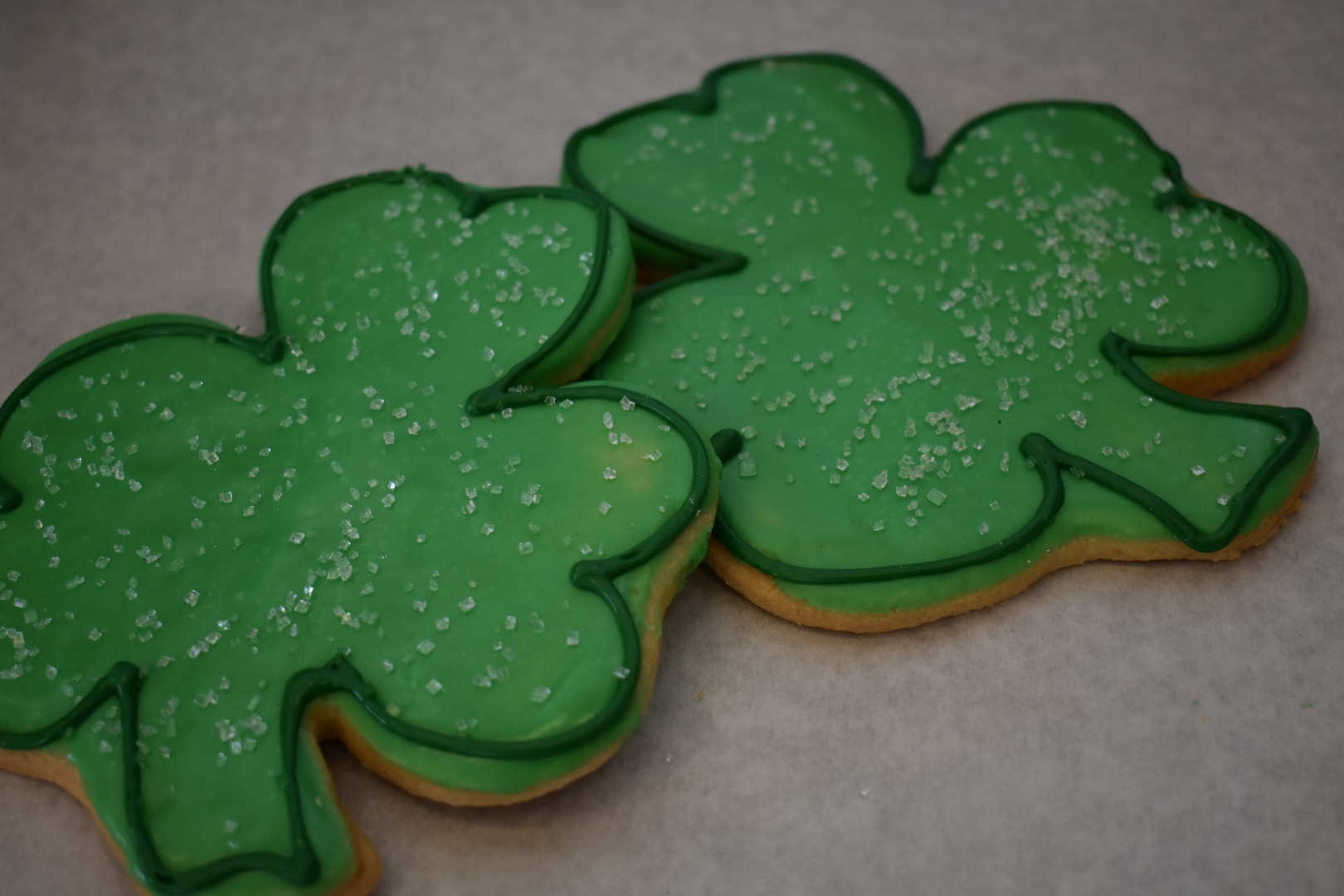 Shamrock Sugar Cookies