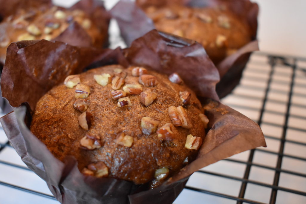 Pumpkin Nut Muffins - Espresso Evergreen Baked Goods