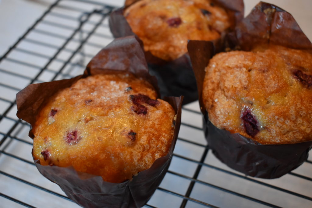 Raspberry Muffins - Espresso Evergreen Baked Goods